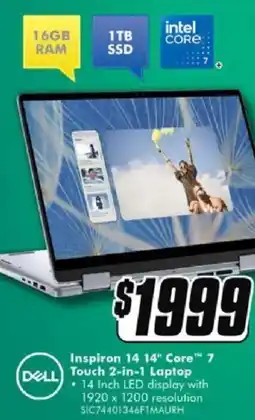 The Good Guys Inspiron 14 14" core™ 7 offer