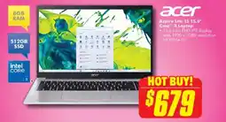 The Good Guys Aspire lite 15 15.6" core™ 3 laptop offer