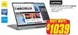 The Good Guys Lenovo ideapad 5 flex i5 2-in-1 laptop offer