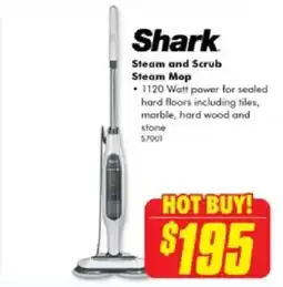The Good Guys Shark steam and scrub steam mop offer