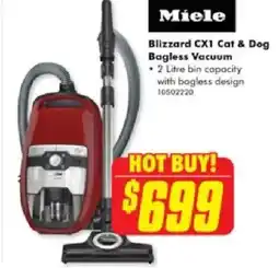 The Good Guys Blizzard cx1 cat & dog bagless vacuum offer