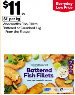 Woolworths Woolworths fish fillets battered or crumbed offer