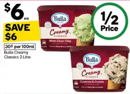 Woolworths Bulla creamy classics offer