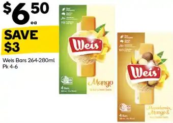 Woolworths Weis bars offer