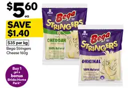 Woolworths Bega stringers cheese offer