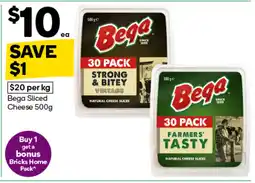 Woolworths Bega sliced cheese offer