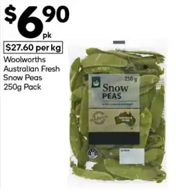 Woolworths Woolworths australian fresh snow peas offer
