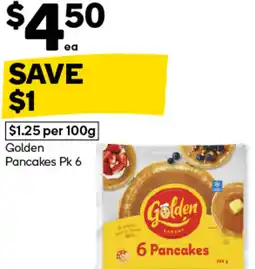 Woolworths Golden pancakes offer