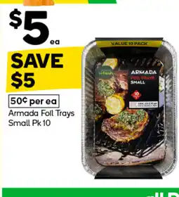 Woolworths Armada foil trays small offer