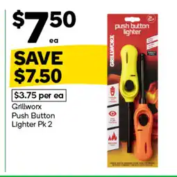 Woolworths Grillworx push button lighter offer