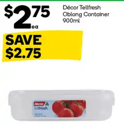 Woolworths Décor tellfresh oblong container offer