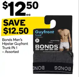 Woolworths Bonds men's hipster guyfront trunk offer