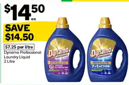 Woolworths Dynamo Professional Laundry Liquid offer