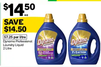 Woolworths Dynamo Professional Laundry Liquid offer