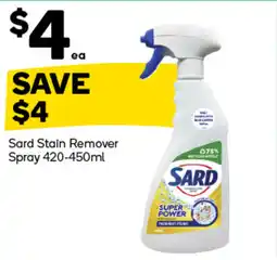 Woolworths Sard stain remover spray offer
