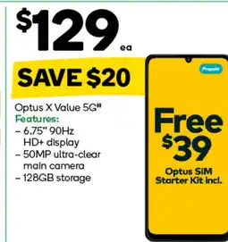 Woolworths Optus x value 5g offer