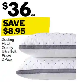 Woolworths Queling hotel quality ultra soft pillow offer