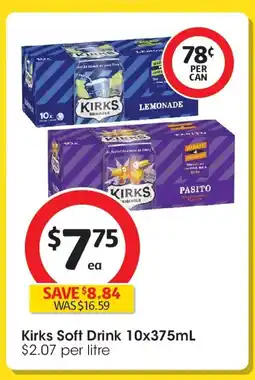 Coles Kirks soft drink offer