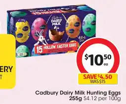 Coles Cadbury dairy milk hunting eggs offer