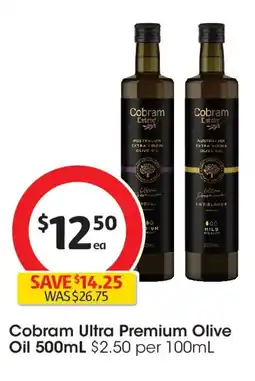Coles Cobram ultra premium olive oil offer