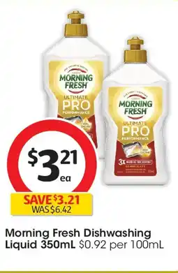 Coles Morning fresh dishwashing liquid offer
