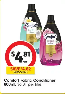 Coles Comfort fabric conditioner offer