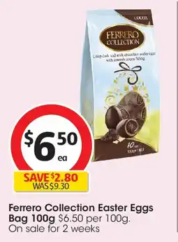 Coles Ferrero collection easter eggs bag offer