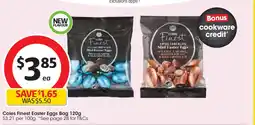 Coles Coles finest easter eggs bag offer