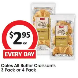 Coles Coles all butter croissants offer