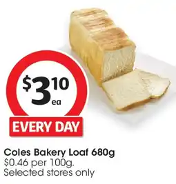 Coles Coles bakery loaf offer