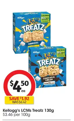 Coles Kellogg's lcms treatz offer