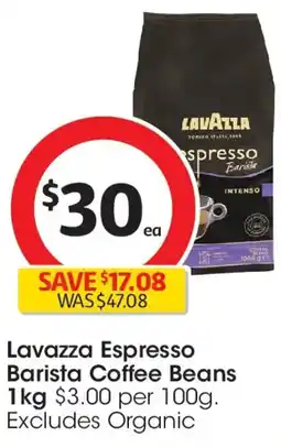 Coles Lavazza espresso barista coffee beans offer