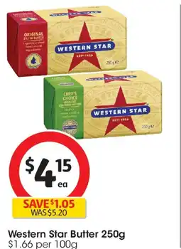Coles Western star butter offer