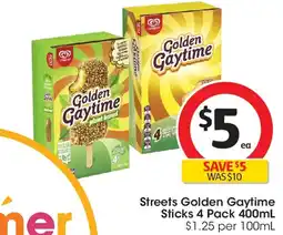 Coles Streets golden gaytime sticks offer