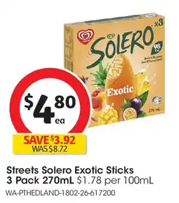 Coles Streets solero exotic sticks offer