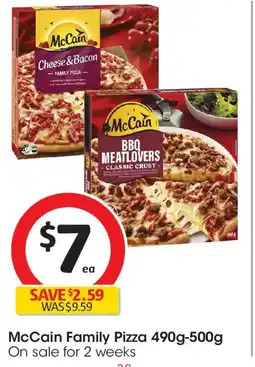 Coles Mccain family pizza offer