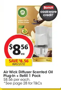 Coles Air wick diffuser scented oil plug-in + refill offer