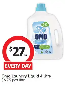 Coles Omo laundry liquid offer
