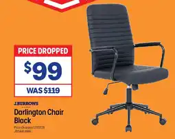 Officeworks Darlington chair black offer