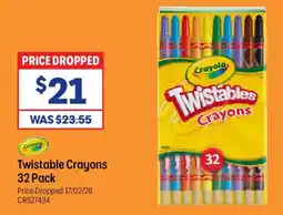 Officeworks Twistable crayons offer