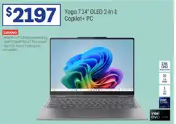 Officeworks Yoga 714 oled copilot+ pc offer