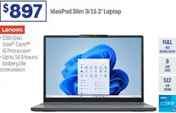 Officeworks Ideapad slim 3i laptop offer