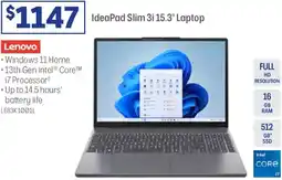 Officeworks Ideapad slim 3i laptop offer