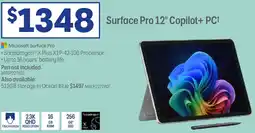 Officeworks Surface pro copilot+ pc+ offer