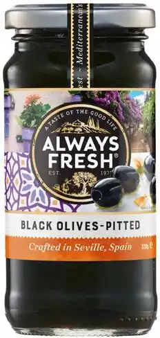 IGA Always Fresh Pitted Black Olives offer