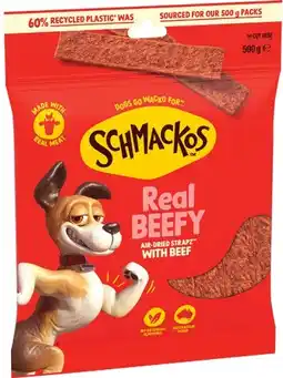 IGA Schmackos Strapz Dog Treats 450‑500g Selected Varieties offer
