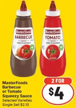 IGA Masterfoods barbecue squeezy sauce offer