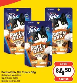 IGA Purina felix cat treats offer