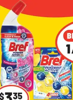 IGA Bref rim block toilet cleaner or gel offer