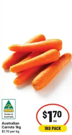 IGA Australian carrots offer